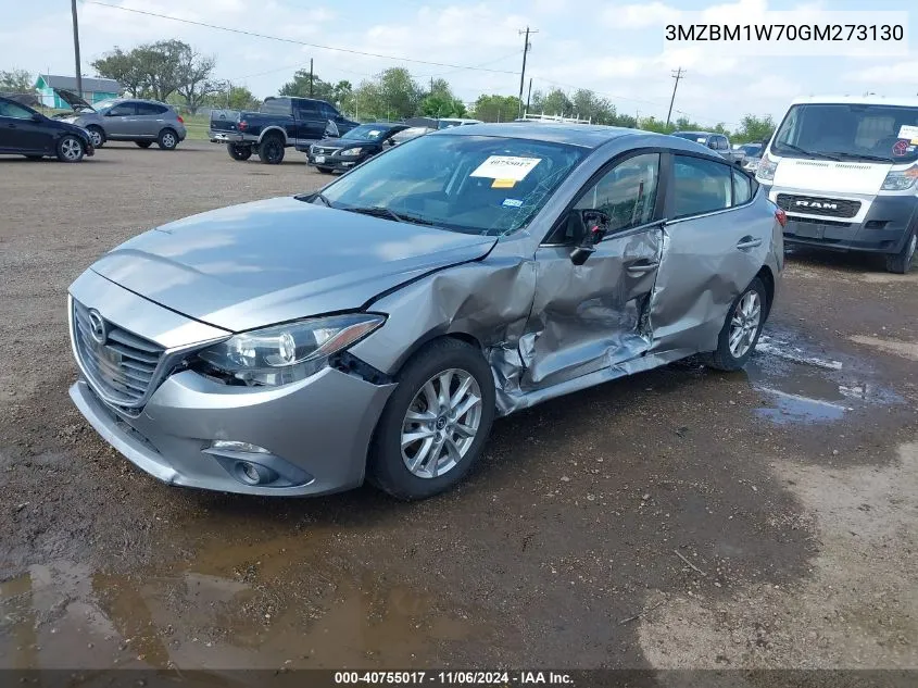 2016 Mazda Mazda3 I Touring VIN: 3MZBM1W70GM273130 Lot: 40755017