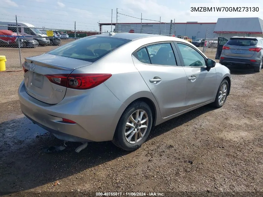 2016 Mazda Mazda3 I Touring VIN: 3MZBM1W70GM273130 Lot: 40755017