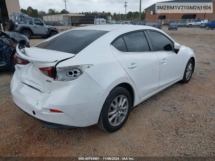 2016 Mazda Mazda3 I Touring VIN: 3MZBM1V71GM261506 Lot: 40764991