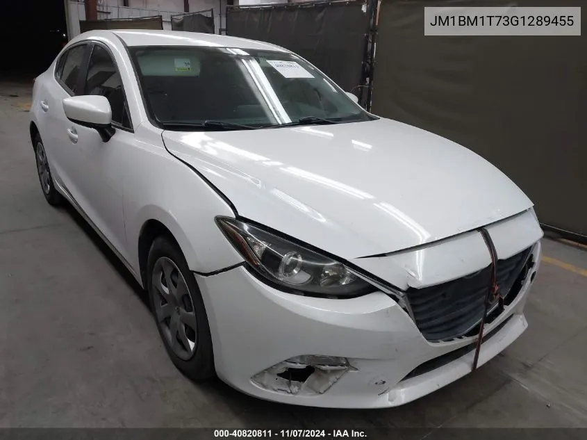 2016 Mazda Mazda3 I Sport VIN: JM1BM1T73G1289455 Lot: 40820811