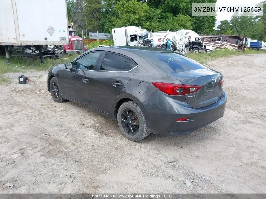 2017 Mazda 3 Touring VIN: 3MZBN1V76HM125659 Lot: 12077393