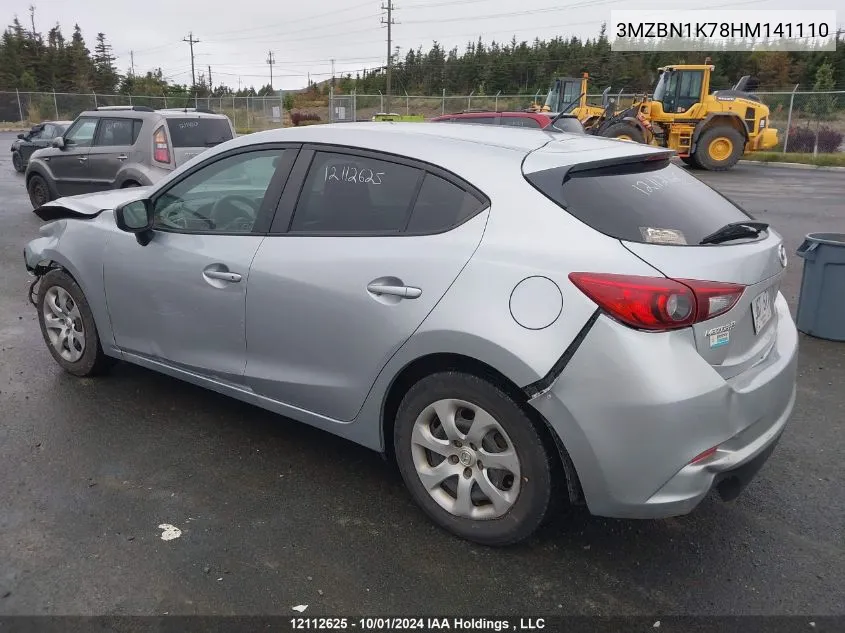 2017 Mazda 3 Sport VIN: 3MZBN1K78HM141110 Lot: 12112625