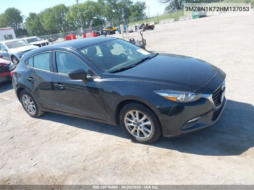 2017 Mazda Mazda3 Sport VIN: 3MZBN1K72HM137053 Lot: 39716469