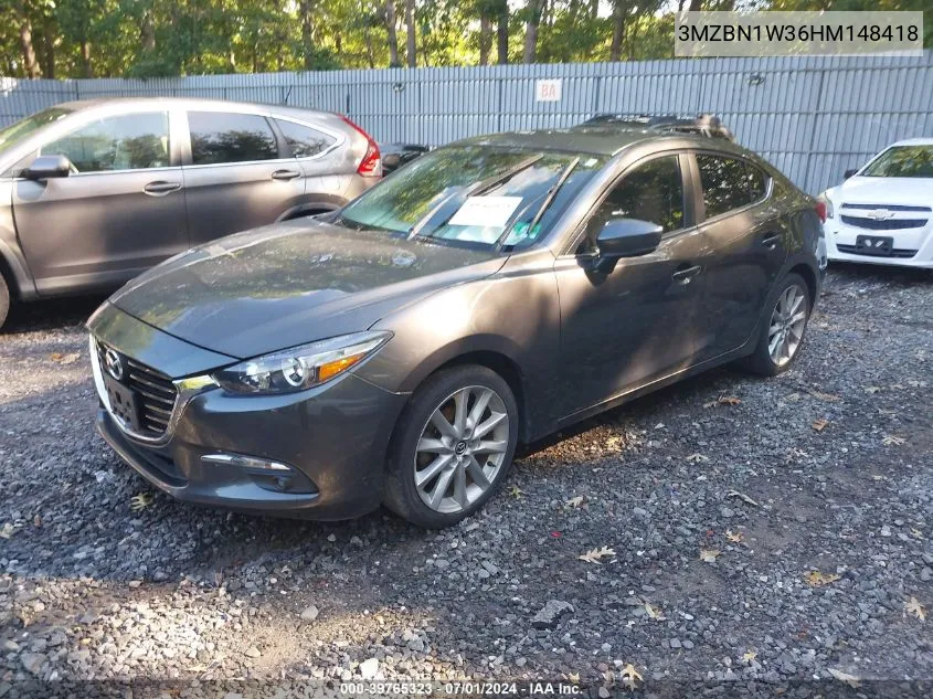 2017 Mazda Mazda3 Grand Touring VIN: 3MZBN1W36HM148418 Lot: 39765323