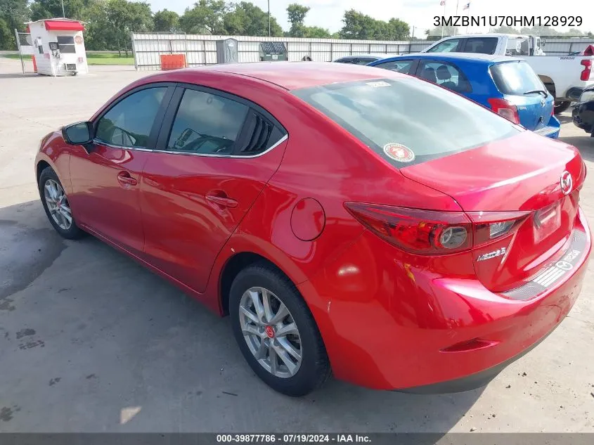 2017 Mazda Mazda3 Sport VIN: 3MZBN1U70HM128929 Lot: 39877786