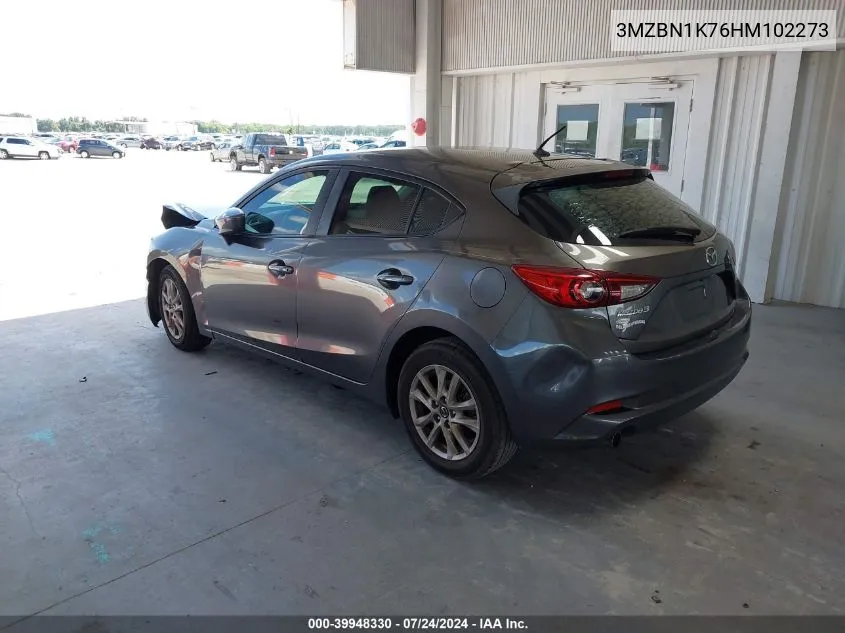 2017 Mazda Mazda3 Sport VIN: 3MZBN1K76HM102273 Lot: 39948330