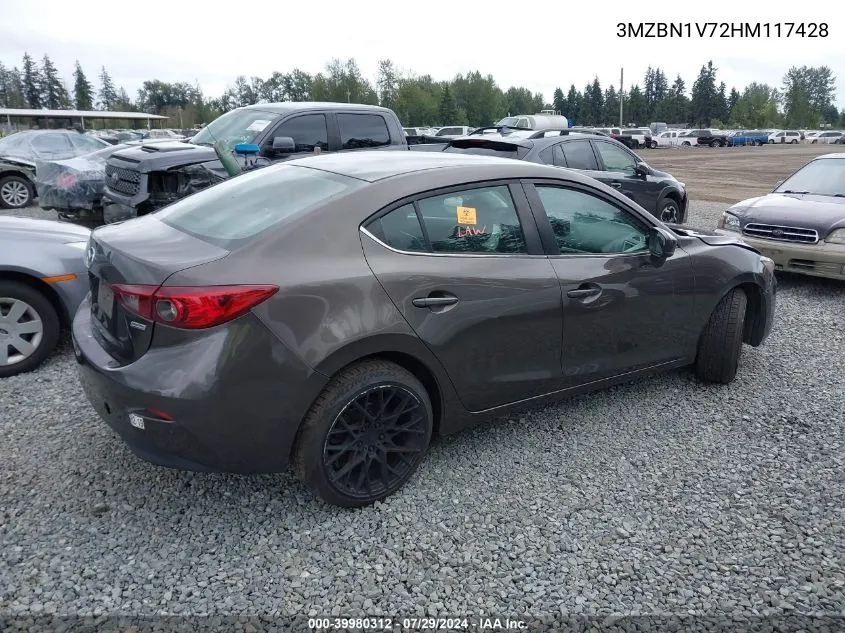 3MZBN1V72HM117428 2017 Mazda 3 Touring