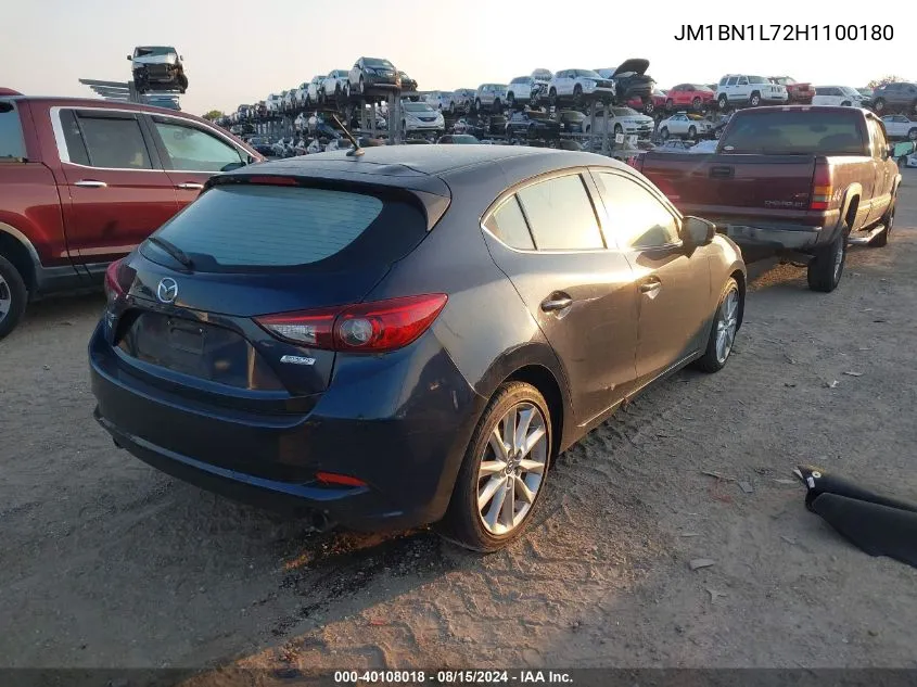 2017 Mazda Mazda3 Touring VIN: JM1BN1L72H1100180 Lot: 40108018