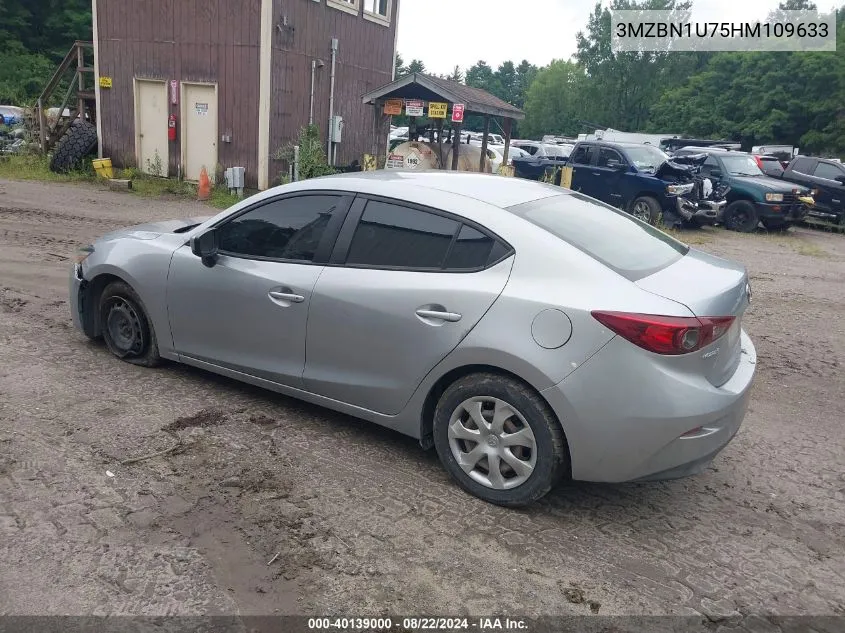 2017 Mazda Mazda3 Sport VIN: 3MZBN1U75HM109633 Lot: 40139000