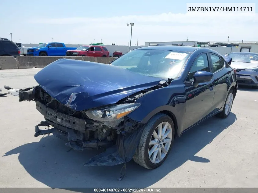 2017 Mazda Mazda3 Touring VIN: 3MZBN1V74HM114711 Lot: 40148702