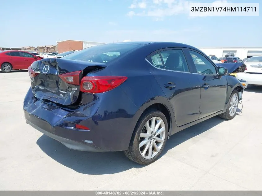 2017 Mazda Mazda3 Touring VIN: 3MZBN1V74HM114711 Lot: 40148702