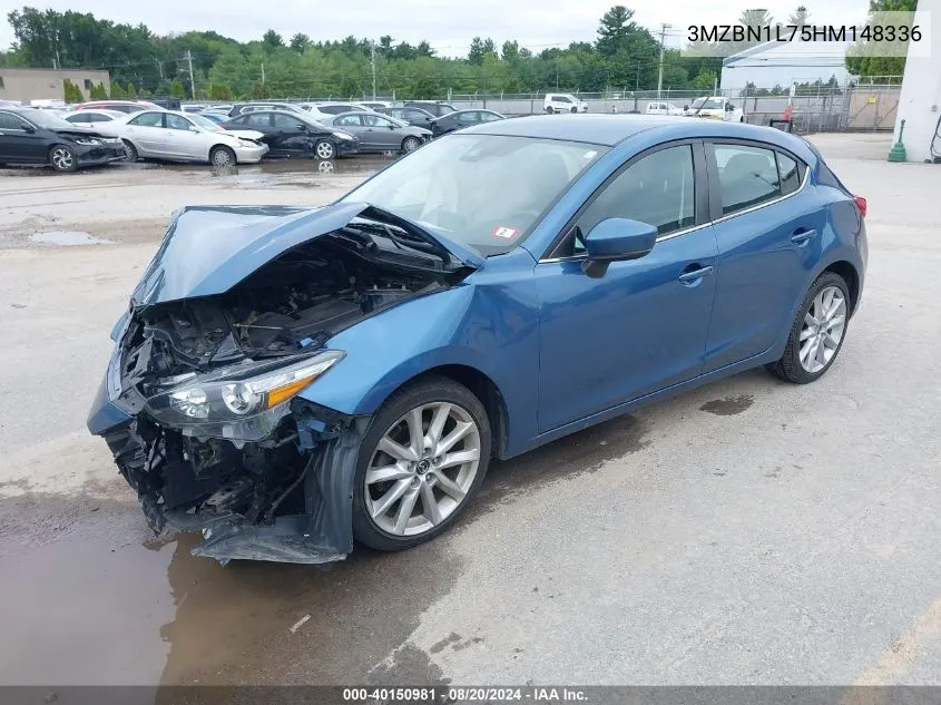 2017 Mazda Mazda3 Touring VIN: 3MZBN1L75HM148336 Lot: 40150981