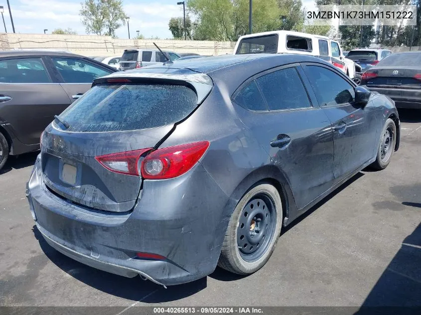 2017 Mazda Mazda3 Sport VIN: 3MZBN1K73HM151222 Lot: 40265513