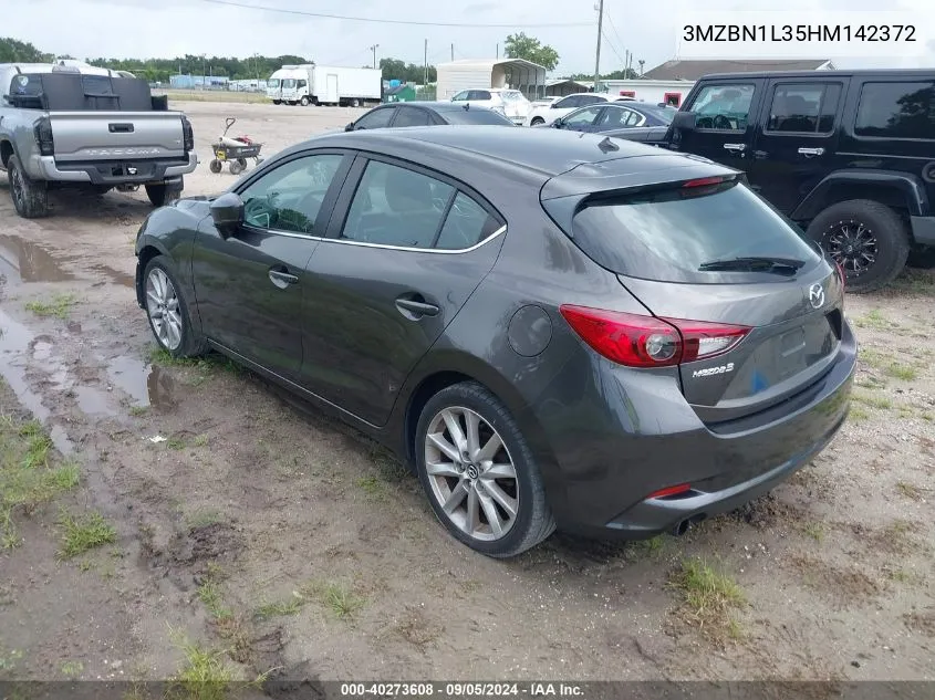 2017 Mazda Mazda3 Touring VIN: 3MZBN1L35HM142372 Lot: 40273608