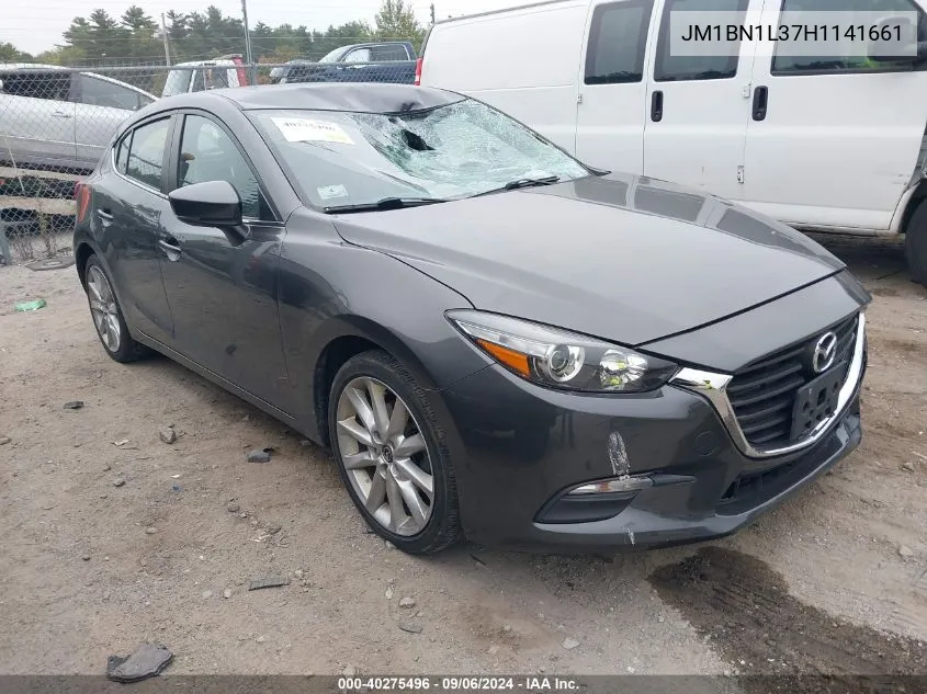 2017 Mazda 3 Touring VIN: JM1BN1L37H1141661 Lot: 40275496