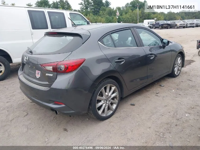 2017 Mazda 3 Touring VIN: JM1BN1L37H1141661 Lot: 40275496