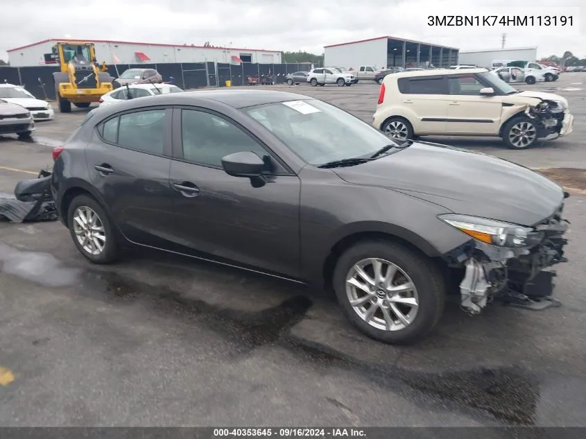 3MZBN1K74HM113191 2017 Mazda Mazda3 Sport