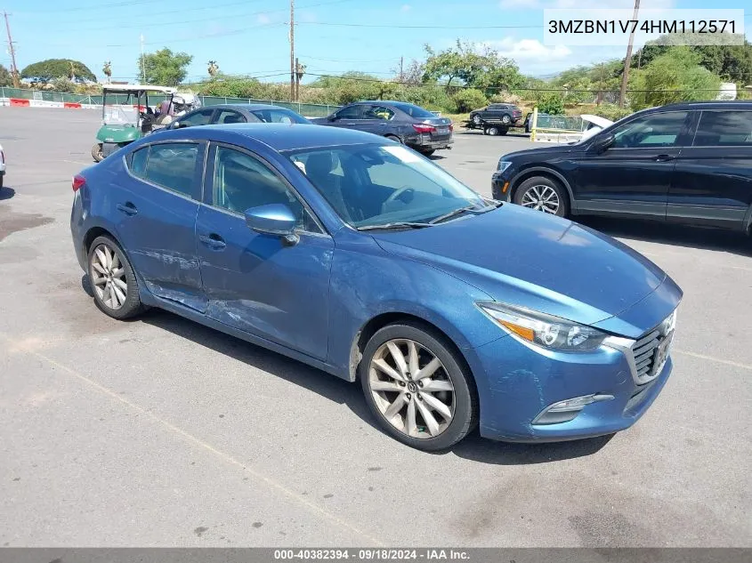 2017 Mazda Mazda3 Touring VIN: 3MZBN1V74HM112571 Lot: 40382394