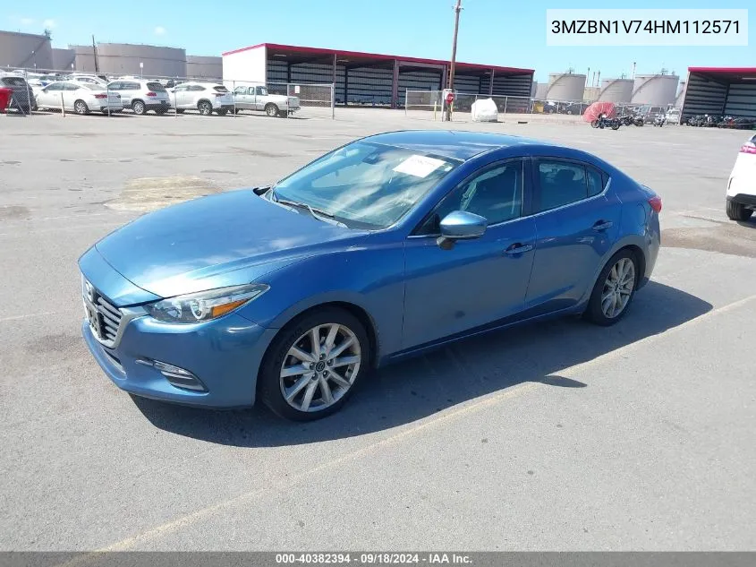 2017 Mazda Mazda3 Touring VIN: 3MZBN1V74HM112571 Lot: 40382394