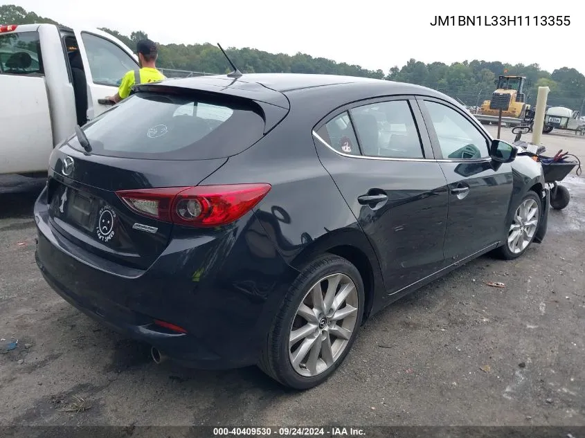 2017 Mazda Mazda3 Touring 2.5 VIN: JM1BN1L33H1113355 Lot: 40409530