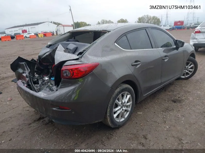 2017 Mazda 3 Sport VIN: 3MZBN1U75HM103461 Lot: 40424490