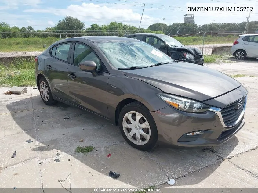 2017 Mazda Mazda3 Sport VIN: 3MZBN1U7XHM105237 Lot: 40441591