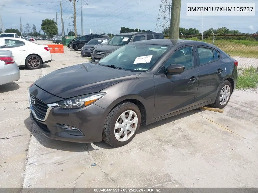 2017 Mazda Mazda3 Sport VIN: 3MZBN1U7XHM105237 Lot: 40441591