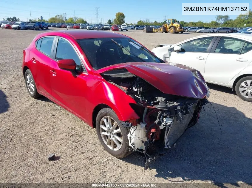 3MZBN1K74HM137152 2017 Mazda Mazda3 Sport