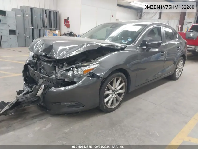 2017 Mazda Mazda3 Touring VIN: 3MZBN1V75HM152268 Lot: 40442865