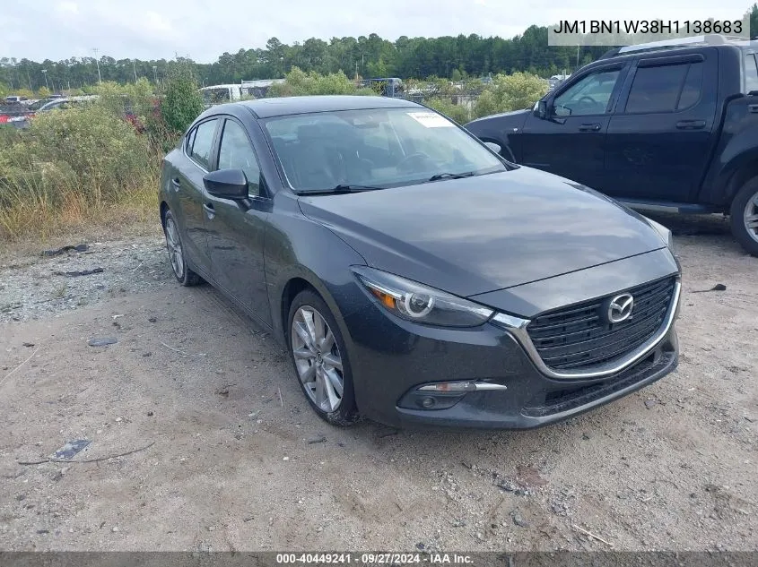 2017 Mazda Mazda3 Grand Touring VIN: JM1BN1W38H1138683 Lot: 40449241