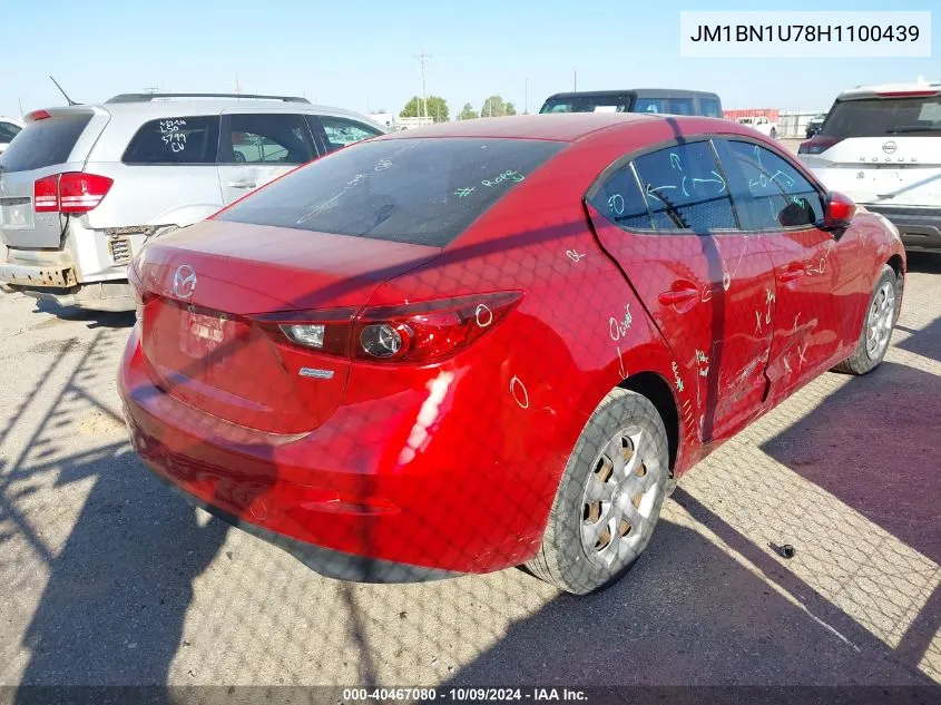 2017 Mazda Mazda3 Sport VIN: JM1BN1U78H1100439 Lot: 40467080