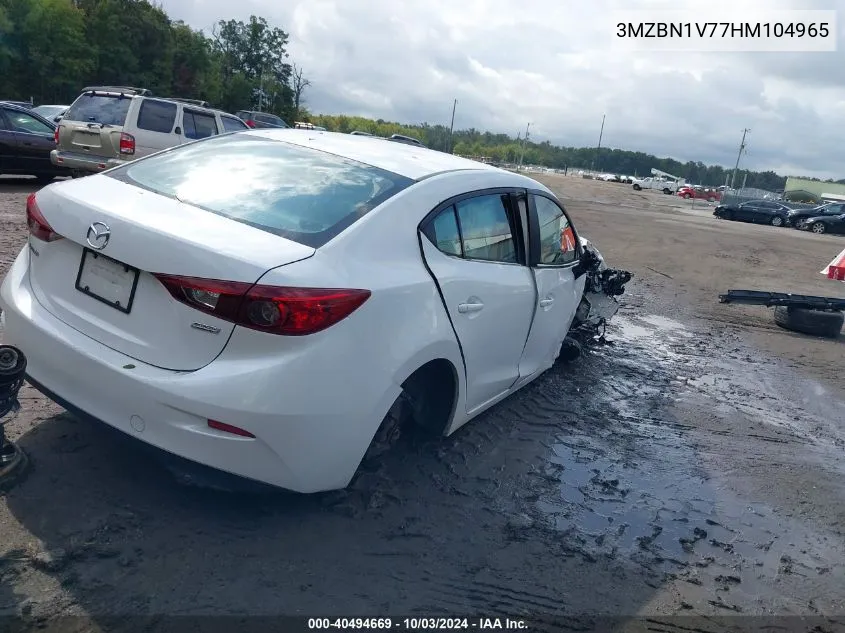 2017 Mazda Mazda3 4-Door Touring VIN: 3MZBN1V77HM104965 Lot: 40494669