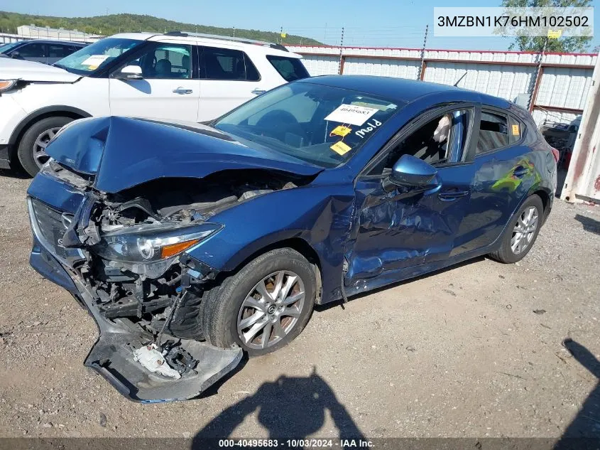 2017 Mazda Mazda3 Sport VIN: 3MZBN1K76HM102502 Lot: 40495683