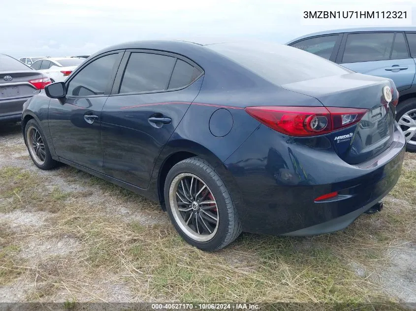 2017 Mazda Mazda3 Sport VIN: 3MZBN1U71HM112321 Lot: 40527170