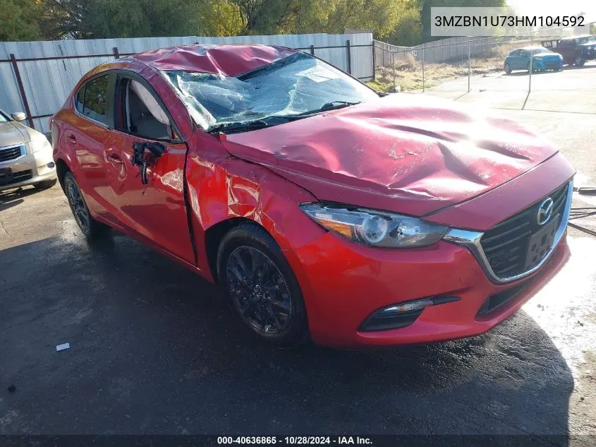 2017 Mazda Mazda3 Sport VIN: 3MZBN1U73HM104592 Lot: 40636865