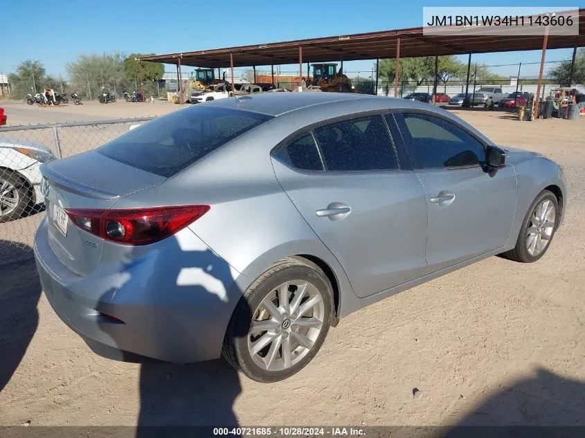 2017 Mazda Mazda3 Grand Touring VIN: JM1BN1W34H1143606 Lot: 40721685