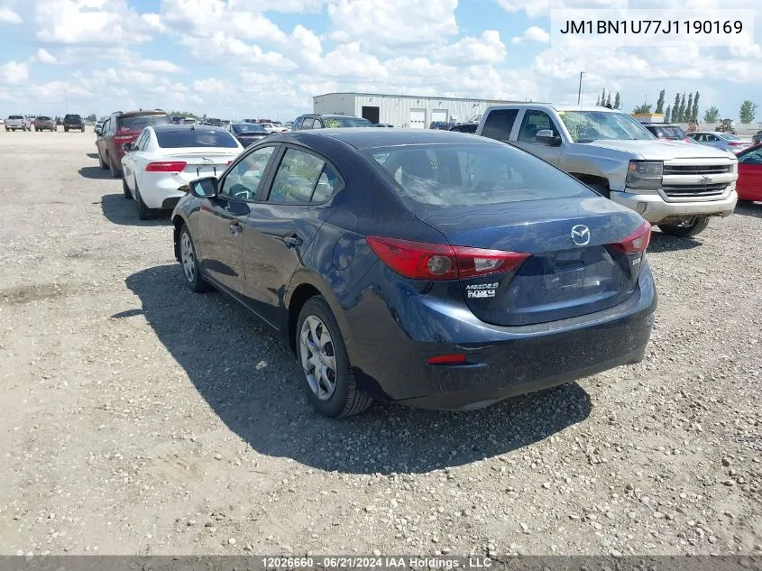 2018 Mazda Mazda3 VIN: JM1BN1U77J1190169 Lot: 12026660