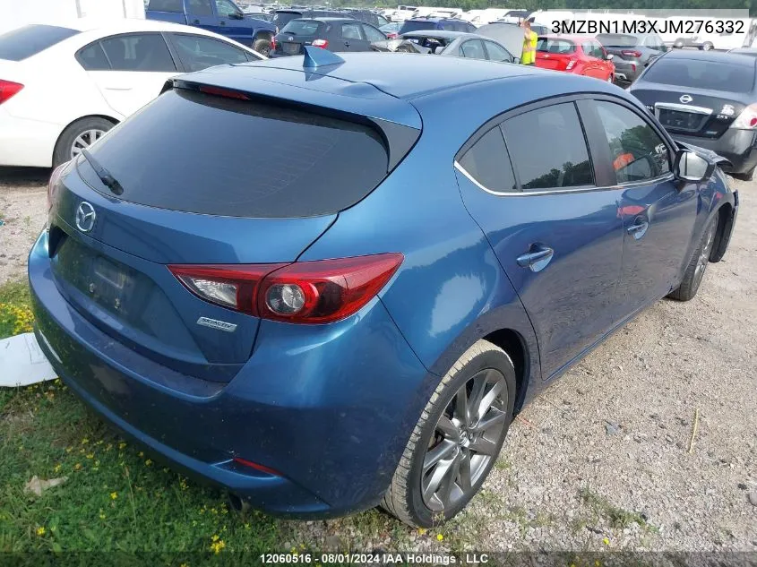 2018 Mazda 3 Grand Touring VIN: 3MZBN1M3XJM276332 Lot: 12060516