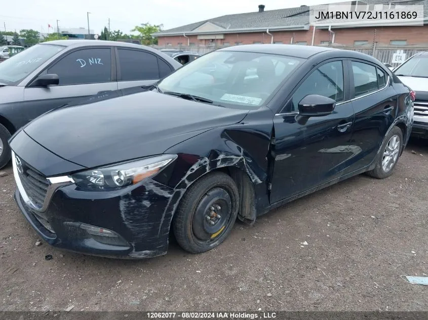 2018 Mazda Mazda3 VIN: JM1BN1V72J1161869 Lot: 12062077