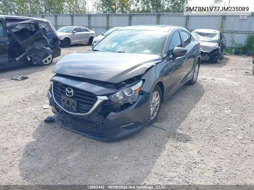 2018 Mazda Mazda3 VIN: 3MZBN1V77JM235089 Lot: 12093442