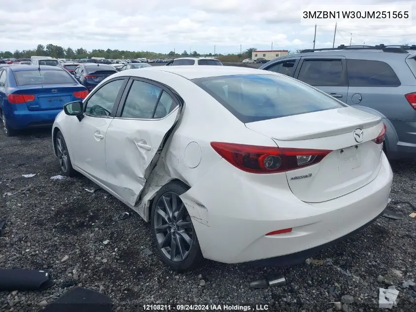 3MZBN1W30JM251565 2018 Mazda 3 Grand Touring