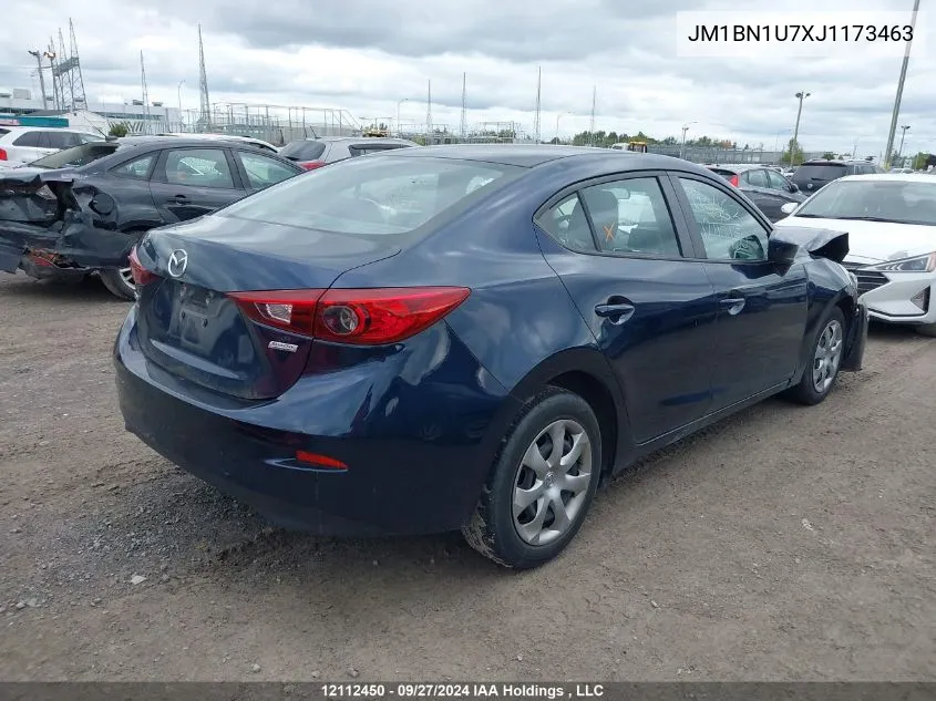 2018 Mazda 3 Sport VIN: JM1BN1U7XJ1173463 Lot: 12112450