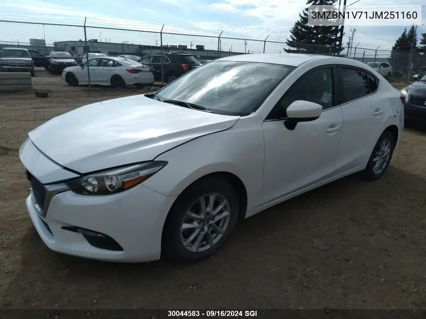 2018 Mazda 3 Touring VIN: 3MZBN1V71JM251160 Lot: 30044583