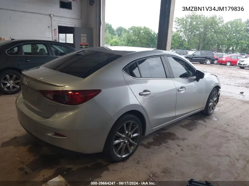 2018 Mazda Mazda3 Touring VIN: 3MZBN1V34JM179836 Lot: 39664247