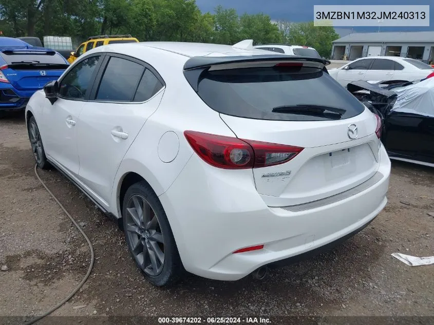 2018 Mazda Mazda3 Grand Touring VIN: 3MZBN1M32JM240313 Lot: 39674202