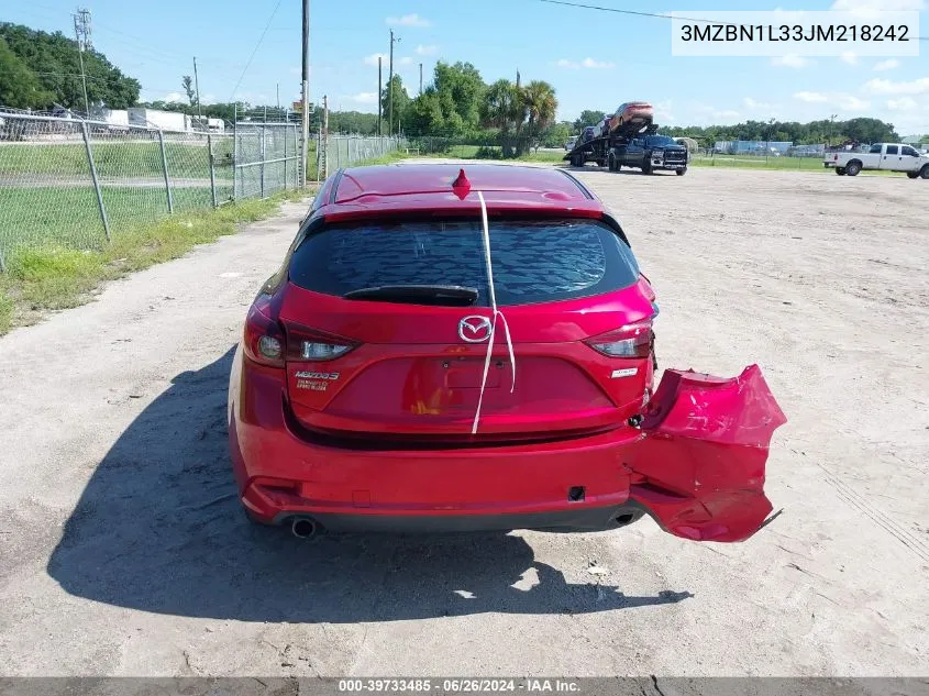 2018 Mazda Mazda3 Touring VIN: 3MZBN1L33JM218242 Lot: 39733485