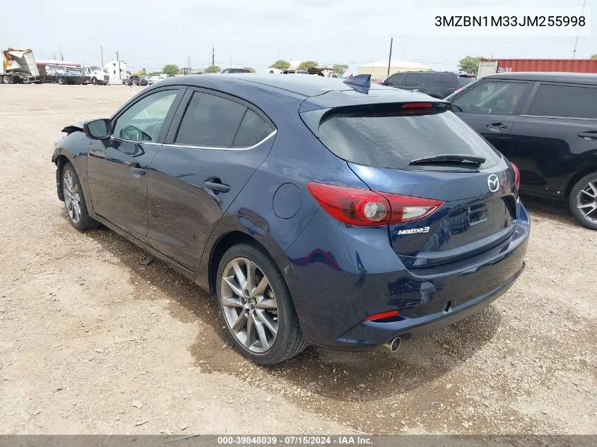 2018 Mazda Mazda3 Grand Touring VIN: 3MZBN1M33JM255998 Lot: 39848039