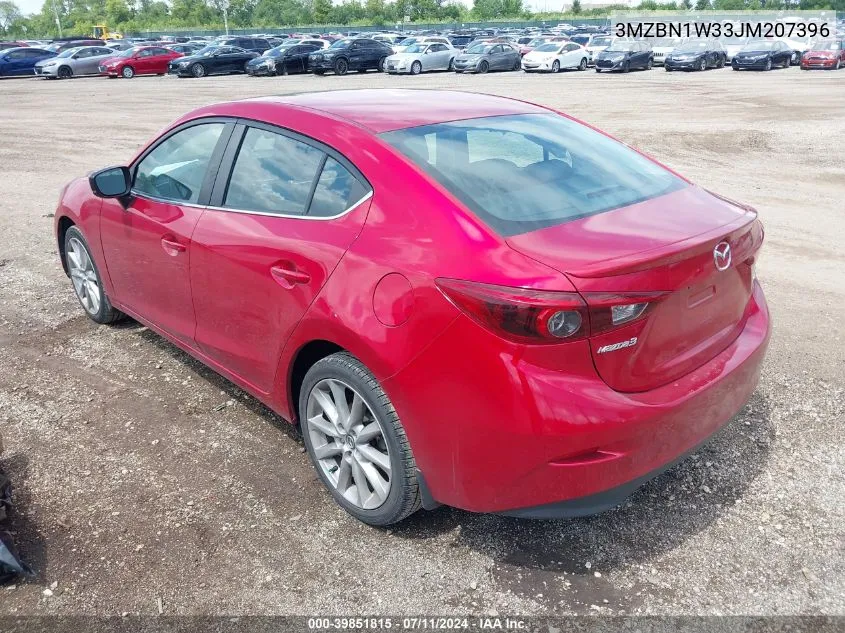 2018 Mazda Mazda3 Grand Touring VIN: 3MZBN1W33JM207396 Lot: 39851815