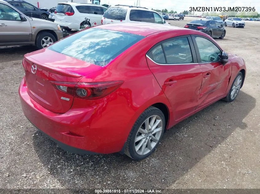 2018 Mazda Mazda3 Grand Touring VIN: 3MZBN1W33JM207396 Lot: 39851815