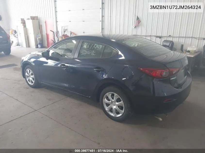 2018 Mazda Mazda3 Sport VIN: 3MZBN1U72JM264324 Lot: 39877451